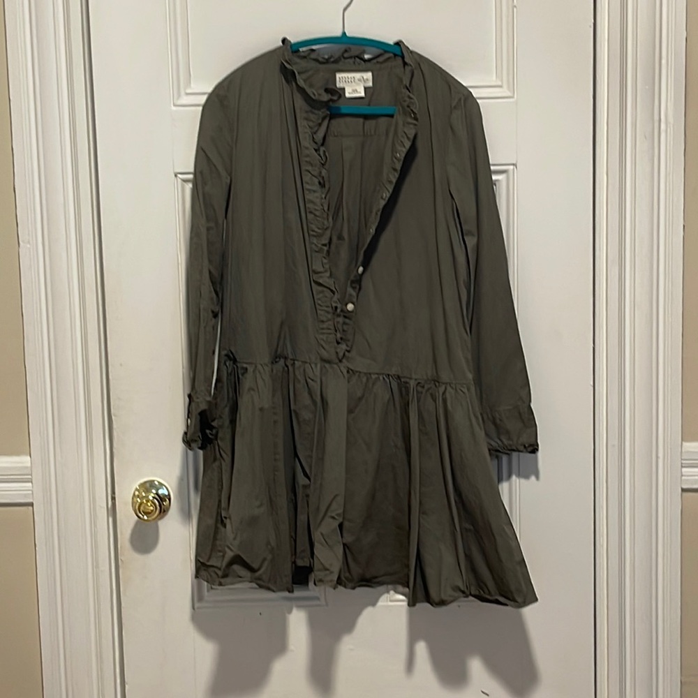 Kate spade olive drop waist dress